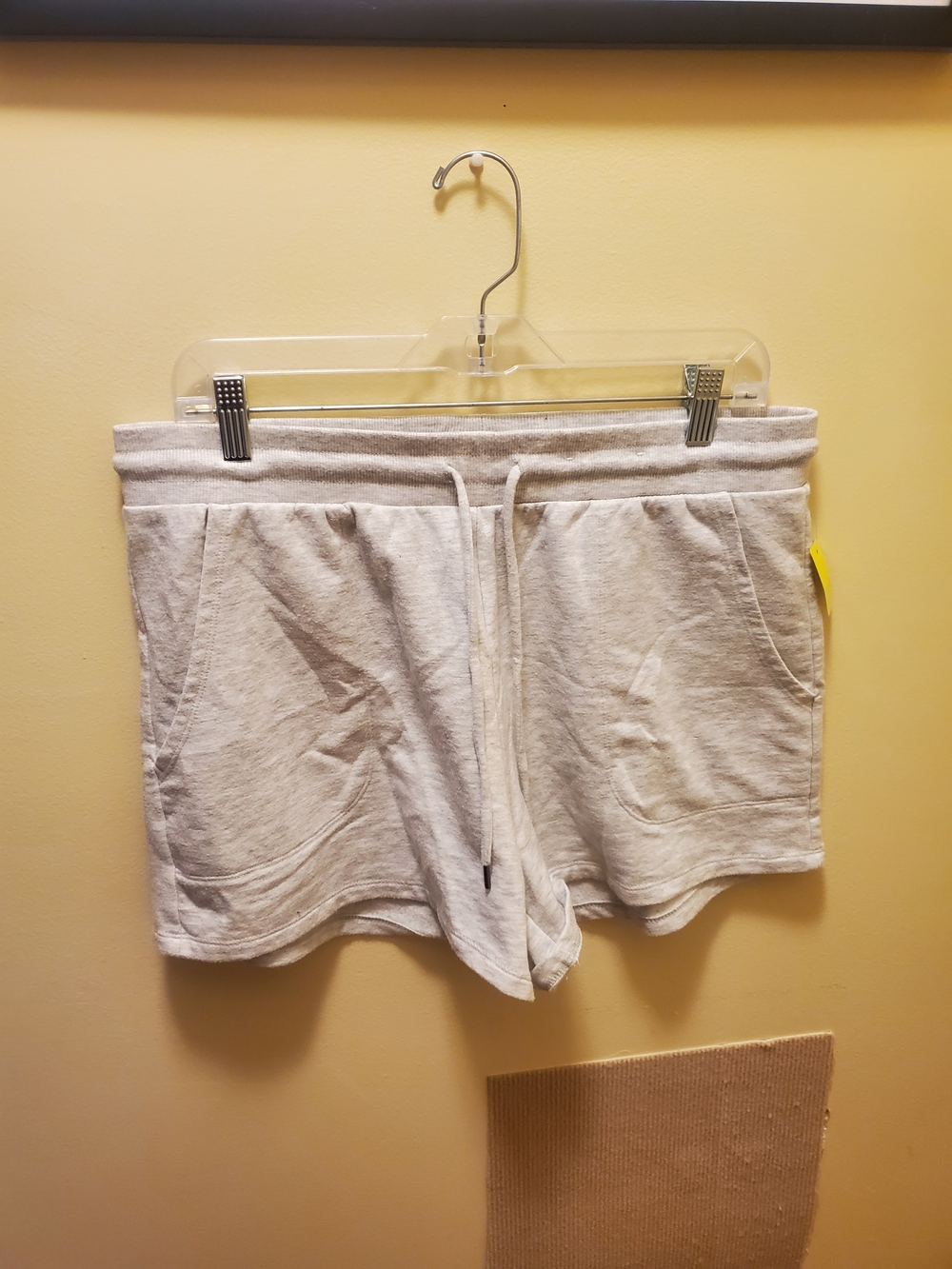 stars above Light Gray Drawstring Athletic Shorts